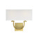 Rhodes Two Light Wall Sconce in Warm Brass (51|9-998-2-322)