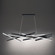 Parallax LED Chandelier in Black (34|PD-73155-BK)