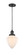 Franklin Restoration One Light Mini Pendant in Matte Black (405|201C-BK-G661-7)