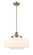 Franklin Restoration One Light Mini Pendant in Antique Brass (405|201S-AB-G691-16)