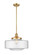 Franklin Restoration One Light Mini Pendant in Satin Gold (405|201S-SG-G694-16)