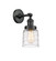 Franklin Restoration One Light Wall Sconce in Matte Black (405|203-BK-G513)