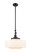 Franklin Restoration One Light Mini Pendant in Matte Black (405|206-BK-G691-16)