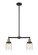 Franklin Restoration Two Light Island Pendant in Black Antique Brass (405|209-BAB-G513)