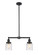 Franklin Restoration Two Light Island Pendant in Oil Rubbed Bronze (405|209-OB-G513)