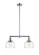 Franklin Restoration Two Light Island Pendant in Polished Chrome (405|209-PC-G713)