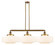 Franklin Restoration Three Light Island Pendant in Brushed Brass (405|213-BB-G691-16)