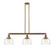 Franklin Restoration LED Island Pendant in Brushed Brass (405|213-BB-G713-LED)