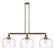 Franklin Restoration LED Island Pendant in Brushed Brass (405|213-BB-G713-L-LED)