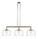 Franklin Restoration Three Light Island Pendant in Polished Nickel (405|213-PN-G713-L)