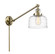 Franklin Restoration One Light Swing Arm Lamp in Antique Brass (405|237-AB-G713)