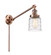 Franklin Restoration One Light Swing Arm Lamp in Antique Copper (405|237-AC-G513)