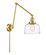 Franklin Restoration One Light Swing Arm Lamp in Satin Gold (405|238-SG-G713)
