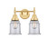 Caden LED Bath Vanity in Satin Gold (405|447-2W-SG-G182-LED)