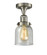 Franklin Restoration One Light Semi-Flush Mount in Brushed Brass (405|517-1CH-BB-G513)