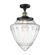 Franklin Restoration One Light Semi-Flush Mount in Matte Black (405|517-1CH-BK-G661-12)