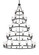 Ballston 45 Light Chandelier in Matte Black (405|8203456-BK-G802)