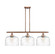 Ballston Urban Three Light Island Pendant in Antique Copper (405|916-3I-AC-G713-L)