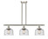 Ballston Urban Three Light Island Pendant in Matte Black (405|916-3I-BK-G713)