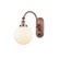 Franklin Restoration LED Swing Arm in Antique Copper (405|918-1W-AC-G201-8-LED)
