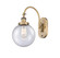 Franklin Restoration LED Swing Arm in Brushed Brass (405|918-1W-BB-G204-8-LED)