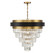 Marquise Nine Light Chandelier in Matte Black w/Warm Brass (51|1-1668-9-143)