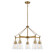 Lakewood Five Light Chandelier in Warm Brass (51|1-1832-5-322)