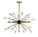 Ariel Six Light Chandelier in Como Black w/Gold (51|1-1857-6-62)