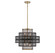 Kelvin Six Light Pendant in Matte Black with Warm Brass Accents (51|7-1927-6-143)