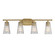 Chantilly Four Light Bathroom Vanity in Warm Brass (51|8-1745-4-322)