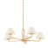 Ozias Five Light Chandelier in Vintage Gold Leaf (67|F2536-VGL)
