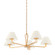 Ozias Five Light Chandelier in Vintage Gold Leaf (67|F2536-VGL)