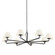 Ozias Eight Light Chandelier in Black Iron (67|F2550-BI)