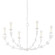 Florian Six Light Chandelier in Gesso White (67|F4440-GSW)