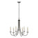 Simple Lines Six Light Chandelier in Oil Rubbed Bronze (39|101160-SKT-14)