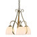 Sweeping Taper Three Light Chandelier in Modern Brass (39|101441-SKT-86-GG0001)