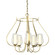 Flora Flora 5 Arm Chandelier in Modern Brass (39|103045-SKT-86-ZS0354)