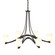 Ribbon Six Light Chandelier in Oil Rubbed Bronze (39|104106-SKT-14-GG0236)
