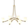 Ribbon Six Light Chandelier in Modern Brass (39|104106-SKT-86-GG0236)