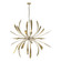 Dahlia Ten Light Chandelier in Modern Brass (39|104355-SKT-86)