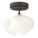 Ume Ume 1-Light Semi-Flush in Dark Smoke (39|121372-SKT-07-05-FD0710)