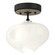 Ume Ume 1-Light Semi-Flush in Black (39|121372-SKT-10-84-FD0710)