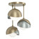 Brooklyn Brooklyn 3-Light Double Shade Semi-Flush in Soft Gold (39|121374-SKT-84-82-GG0711)