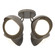Brooklyn Brooklyn 4-Light Double Shade Semi-Flush in Dark Smoke (39|121376-SKT-07-14-GG0711)