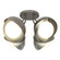 Brooklyn Brooklyn 4-Light Double Shade Semi-Flush in Dark Smoke (39|121376-SKT-07-85-GG0711)