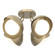 Brooklyn Brooklyn 4-Light Double Shade Semi-Flush in Soft Gold (39|121376-SKT-84-84-GG0711)