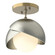 Brooklyn Brooklyn 1-Light Double Shade Semi-Flush in Modern Brass (39|121377-SKT-86-85-GG0711)