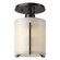 Exos Glass One Light Semi-Flush Mount in Oil Rubbed Bronze (39|123775-SKT-14-GG0140)