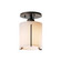 Exos Glass One Light Semi-Flush Mount in Modern Brass (39|123775-SKT-86-GG0140)