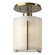 Exos Glass One Light Semi-Flush Mount in Modern Brass (39|123775-SKT-86-GG0140)